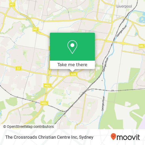 The Crossroads Christian Centre Inc map