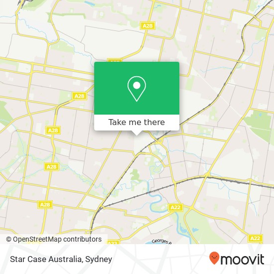 Star Case Australia map