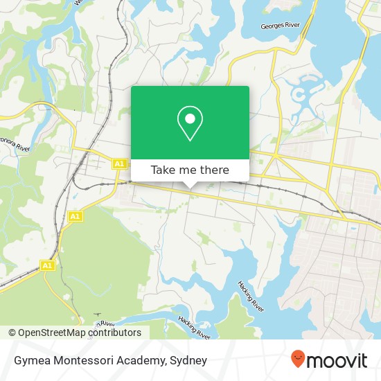 Mapa Gymea Montessori Academy