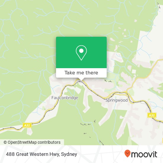 488 Great Western Hwy map