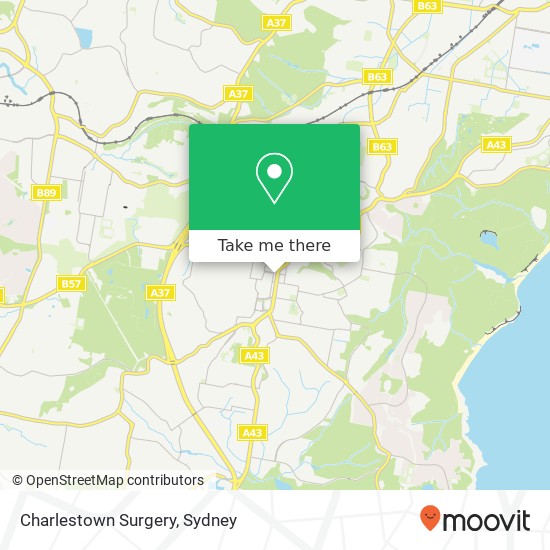 Charlestown Surgery map