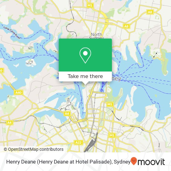 Henry Deane (Henry Deane at Hotel Palisade) map