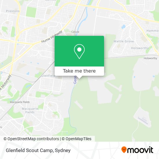 Glenfield Scout Camp map