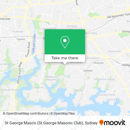 St George Maso's (St George Masonic Club) map