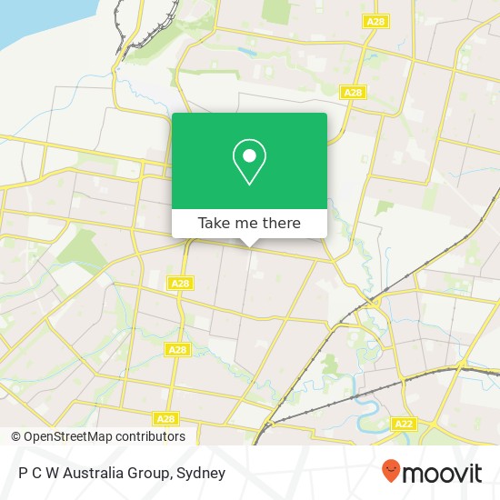 P C W Australia Group map