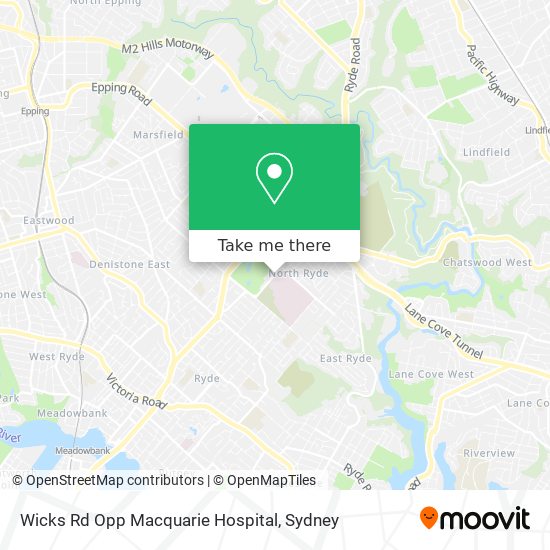 Wicks Rd Opp Macquarie Hospital map
