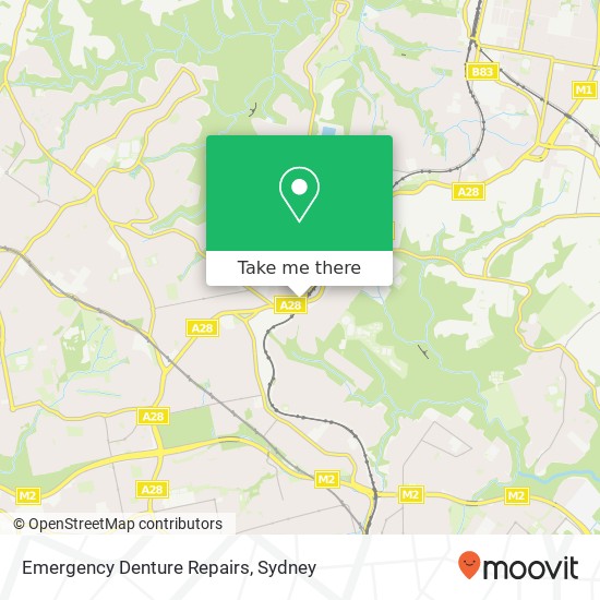 Emergency Denture Repairs map