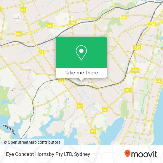 Eye Concept Hornsby Pty LTD map