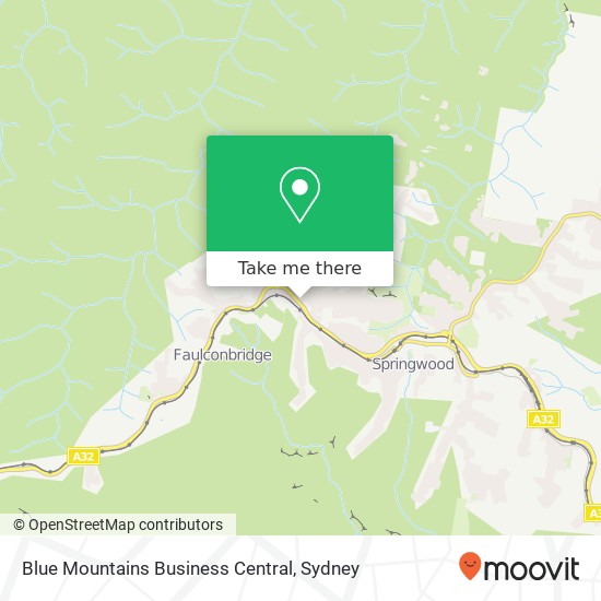 Mapa Blue Mountains Business Central