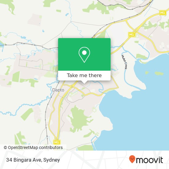 34 Bingara Ave map