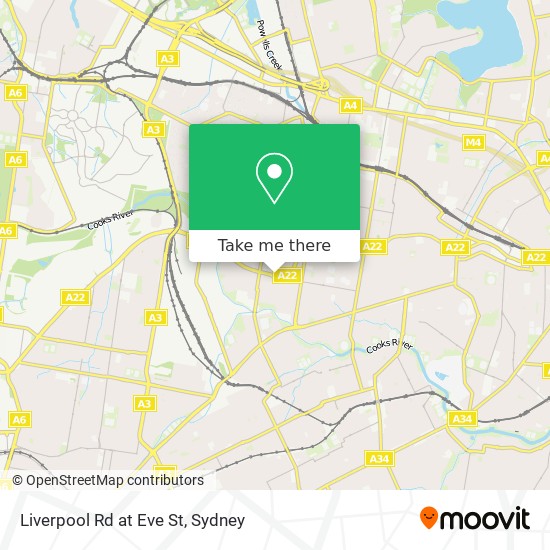 Liverpool Rd at Eve St map