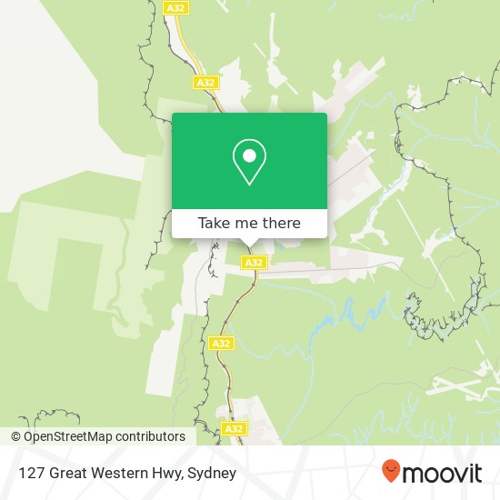 Mapa 127 Great Western Hwy