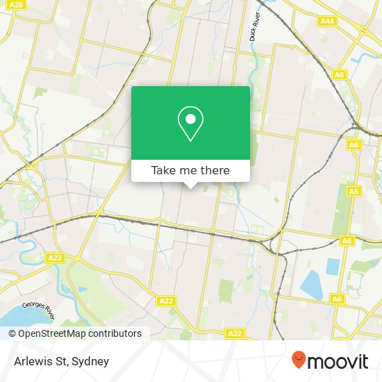 Mapa Arlewis St