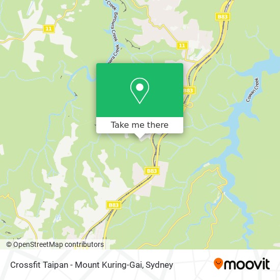 Crossfit Taipan - Mount Kuring-Gai map