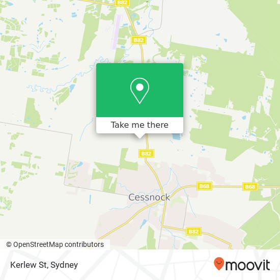 Kerlew St map
