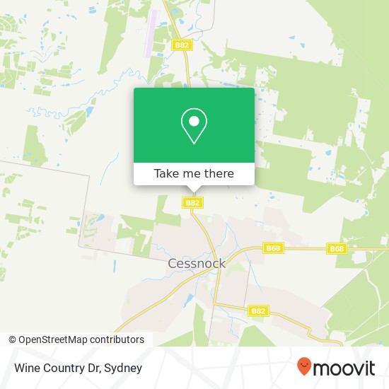 Wine Country Dr map