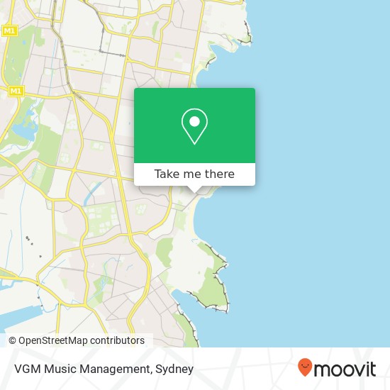 VGM Music Management map