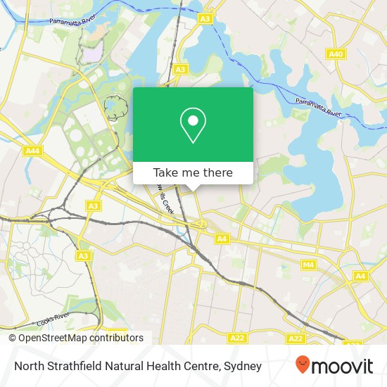 North Strathfield Natural Health Centre map