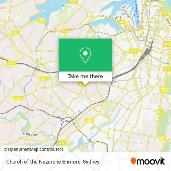 Church of the Nazarene Enmore map