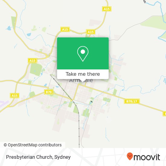 Presbyterian Church map