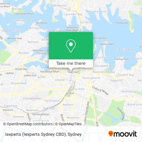 Mapa Iexperts (Iexperts Sydney CBD)