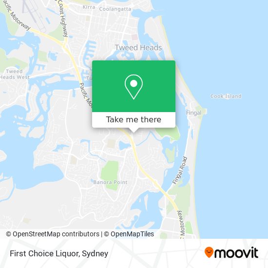 First Choice Liquor map
