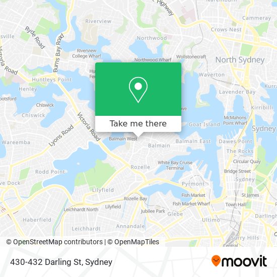 430-432 Darling St map