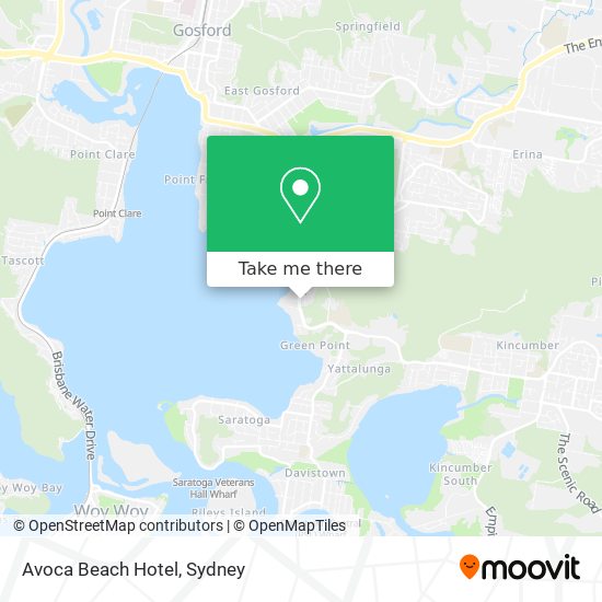 Avoca Beach Hotel map