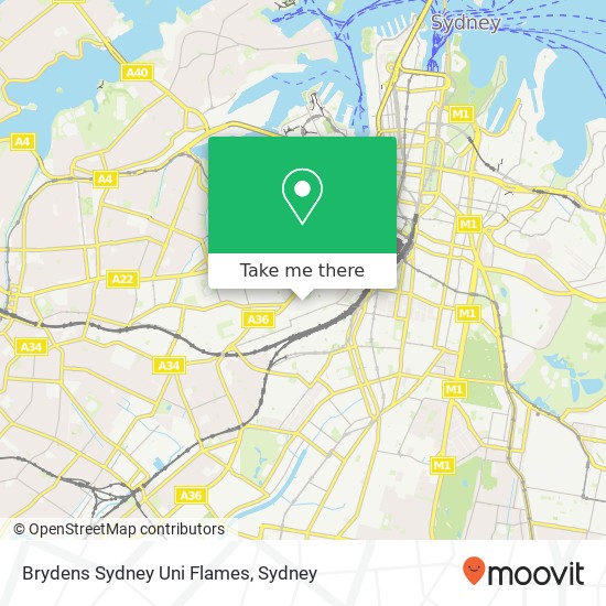 Mapa Brydens Sydney Uni Flames