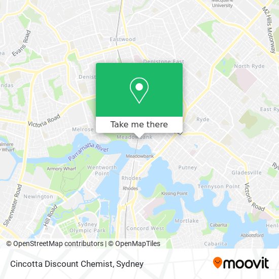 Cincotta Discount Chemist map
