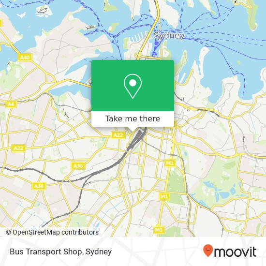 Bus Transport Shop map