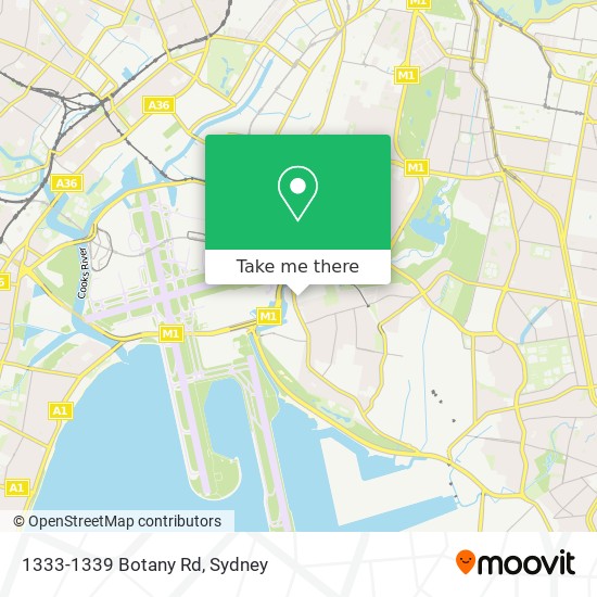 Mapa 1333-1339 Botany Rd