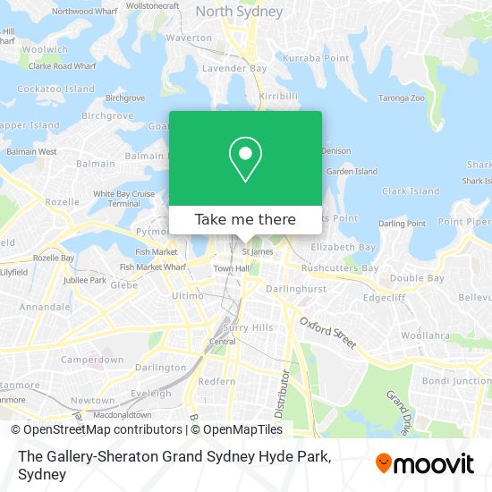 The Gallery-Sheraton Grand Sydney Hyde Park map