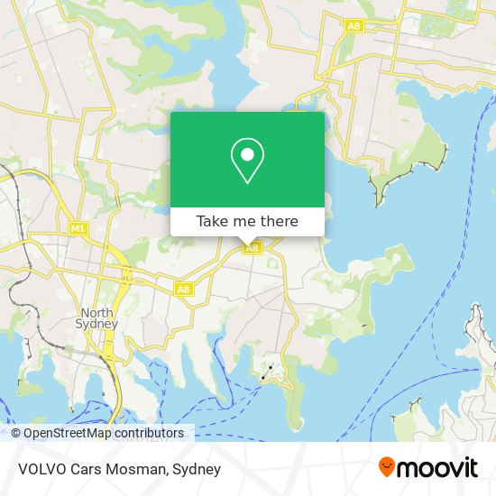 VOLVO Cars Mosman map