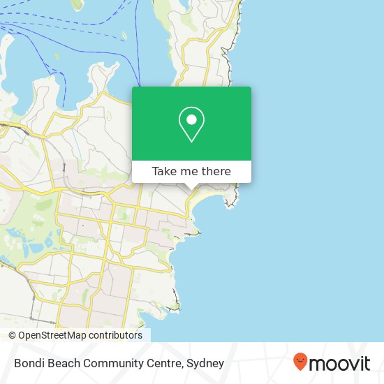 Bondi Beach Community Centre map
