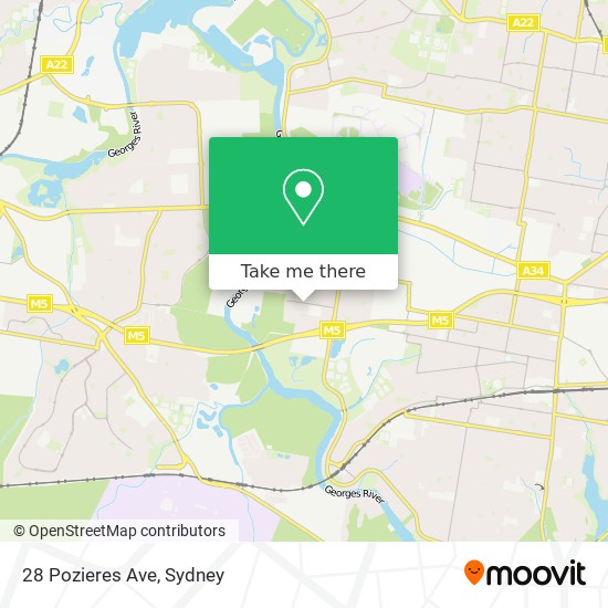 28 Pozieres Ave map