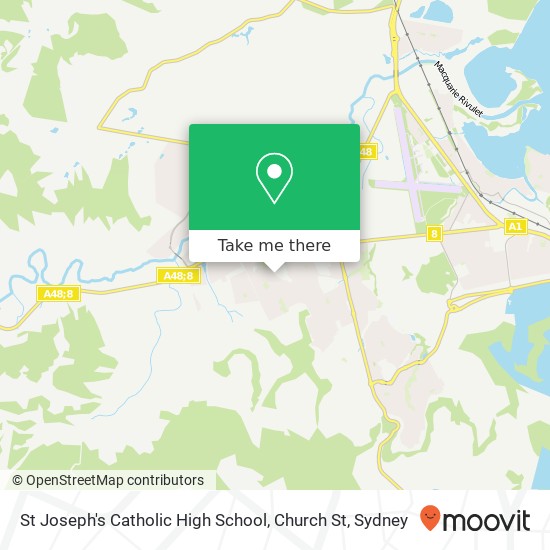 St Joseph's Catholic High School, Church St map