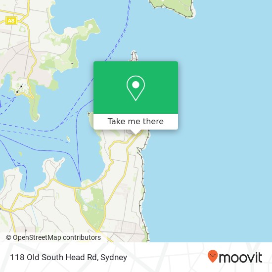 118 Old South Head Rd map