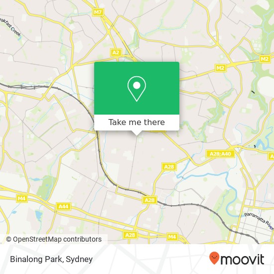 Binalong Park map