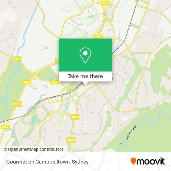 Gourmet on Campbelltown map