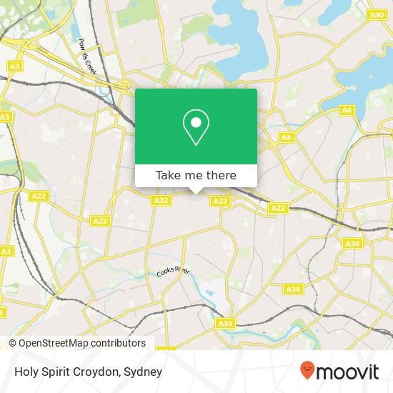 Holy Spirit Croydon map