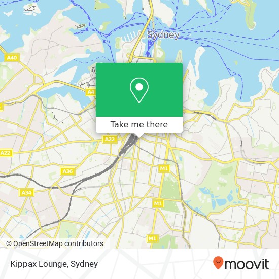 Mapa Kippax Lounge