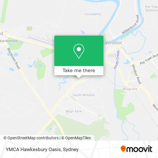 YMCA Hawkesbury Oasis map