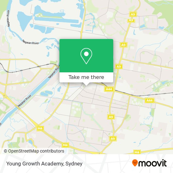 Mapa Young Growth Academy