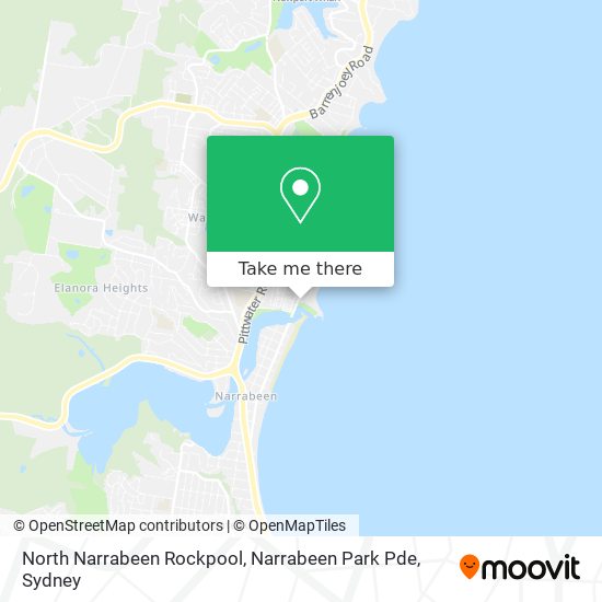 Mapa North Narrabeen Rockpool, Narrabeen Park Pde