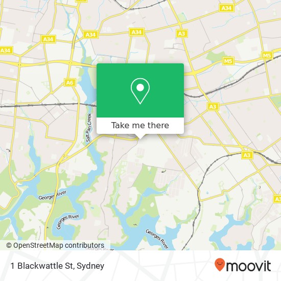 1 Blackwattle St map