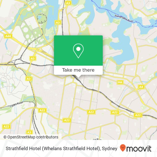 Strathfield Hotel (Whelans Strathfield Hotel) map