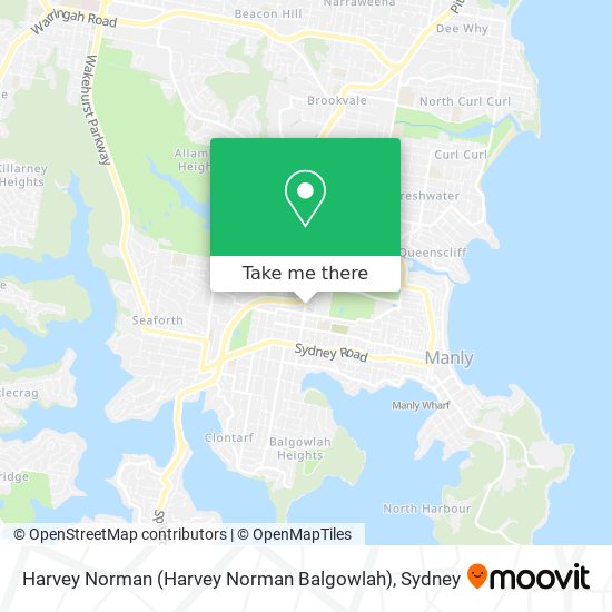 Harvey Norman (Harvey Norman Balgowlah) map