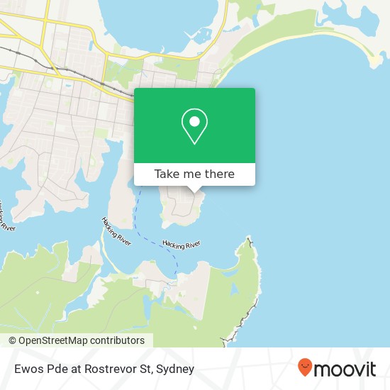 Mapa Ewos Pde at Rostrevor St