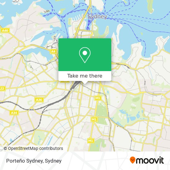 Porteño Sydney map